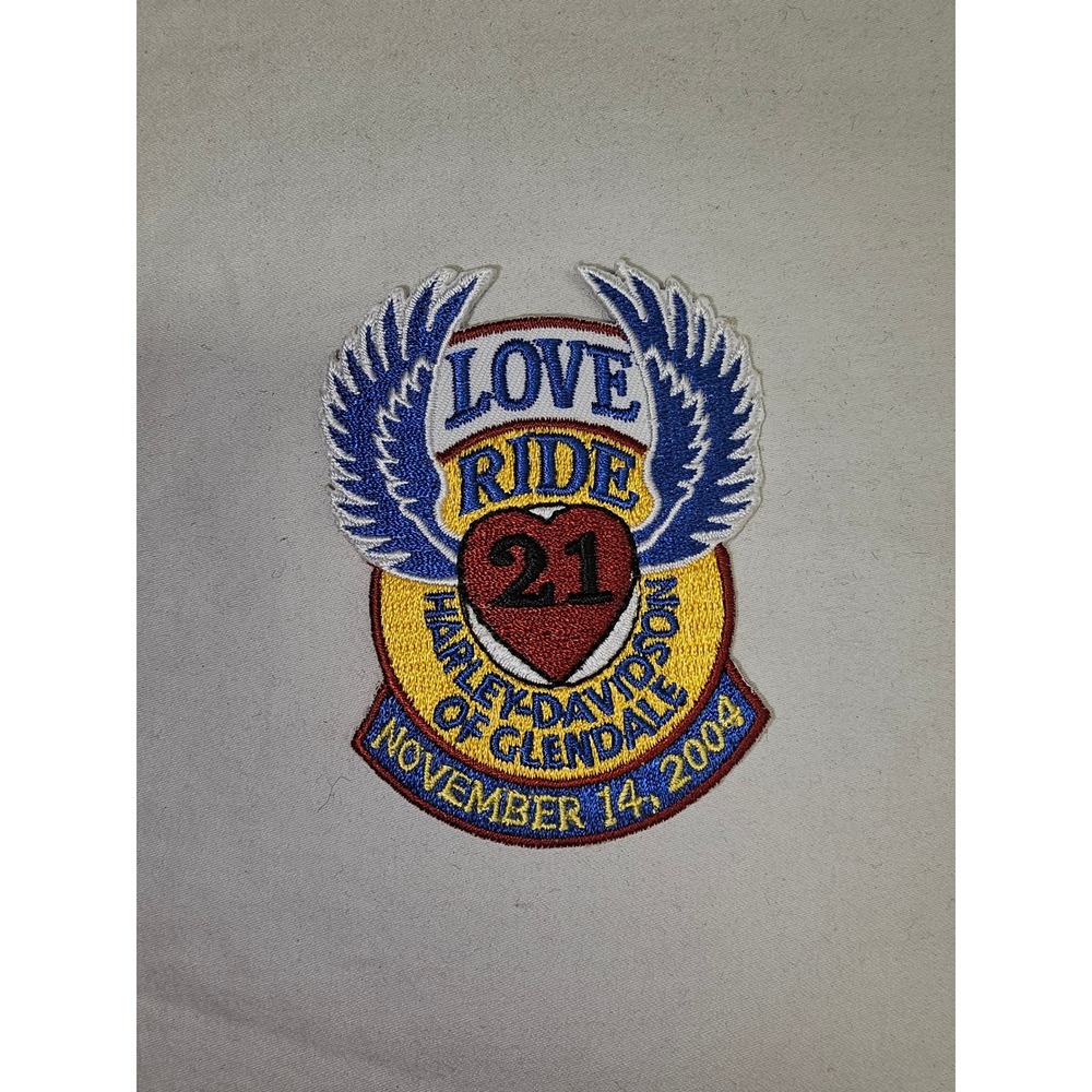 Harley Davidson Love Ride 21 Glendale November 14 2004 Collectable Patch